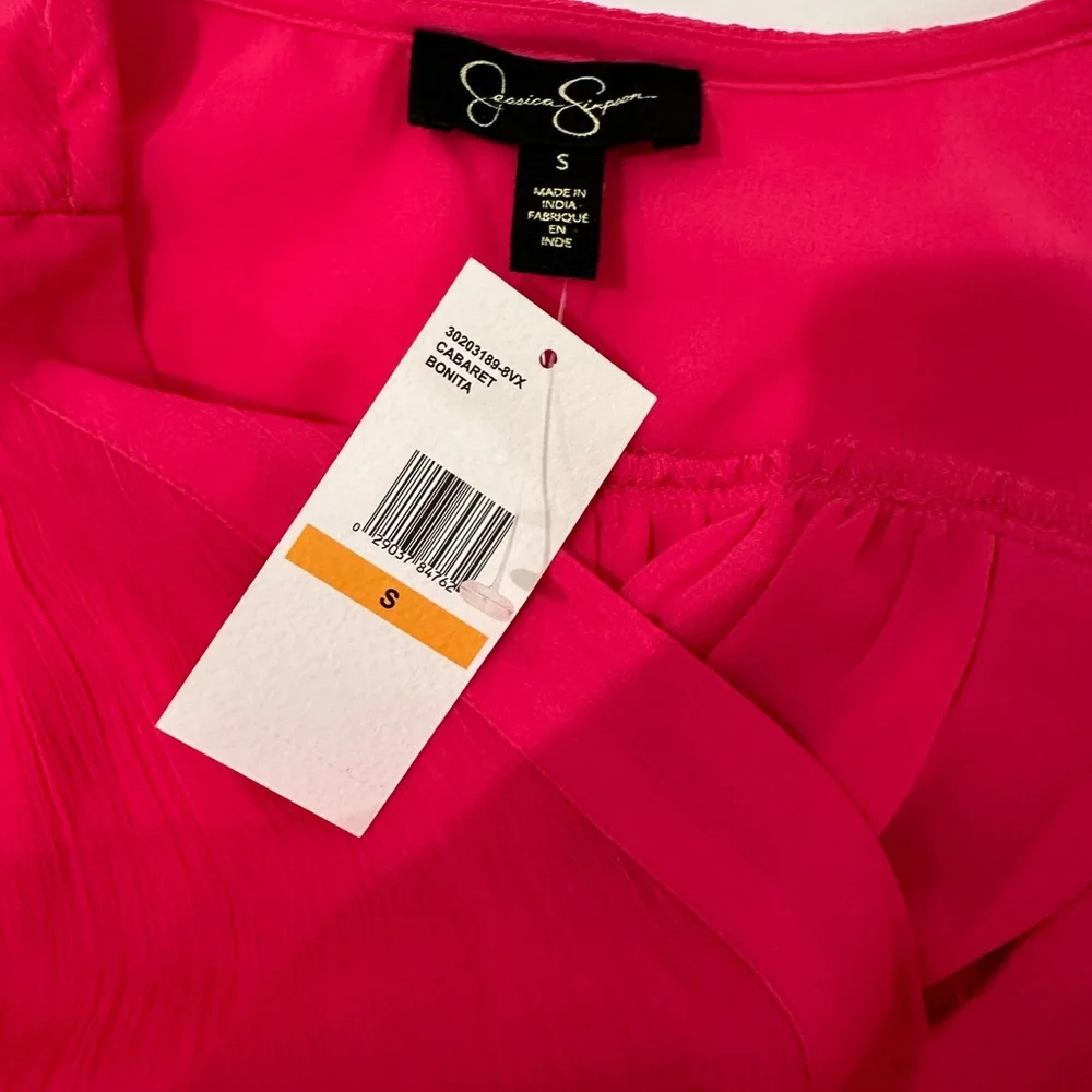 Jessica Simpson Barbie Hot pink chiffon dress new with tags size small - Picture 5 of 10